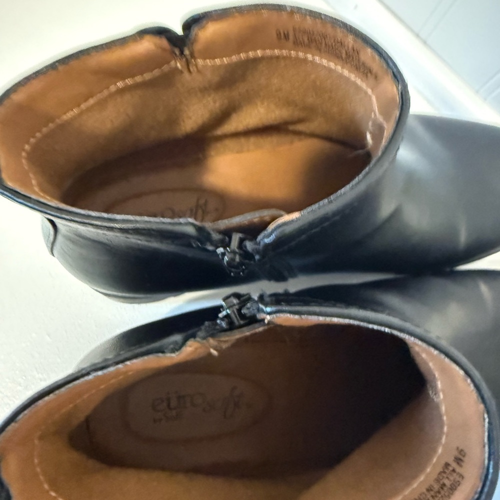 Eurosoft Dallan Side Zip Black Ankle Boots - Picture 12 of 16